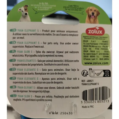 Eléphant Yvan S  Jouet sonore pour chien