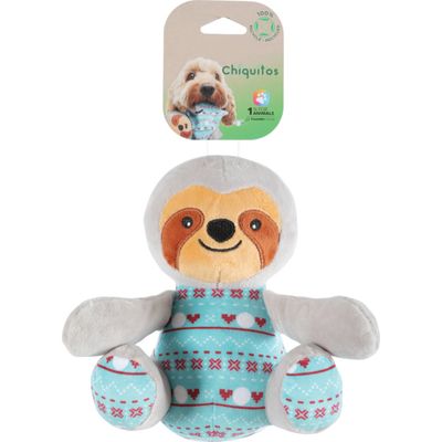 Paresseux assis Jouet peluche Chiquitos pour chien