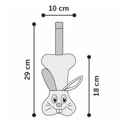 Jouet pour chien Lapin Tura 29 cm