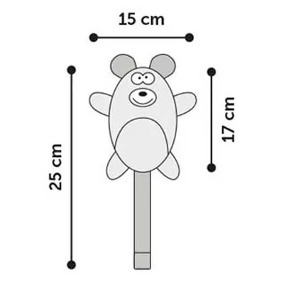 Flamingo - Jouet pour chien ours Tura 25 cm