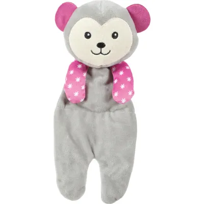 Peluche grise maxou bruissant debout 25 cm jouet pour chiots