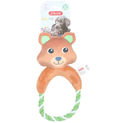 zolux - Peluche Quokka avec corde pour chien