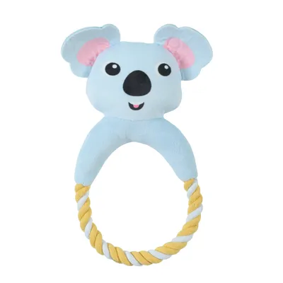 Peluche koala CALINOU avec corde  pour chien