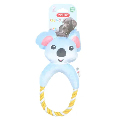 zolux - Peluche koala CALINOU avec corde  pour chien