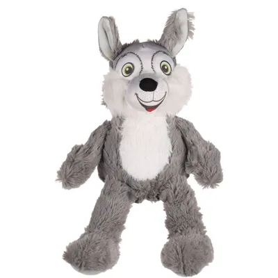 Jouet Renard Gris 32 cm pour chien