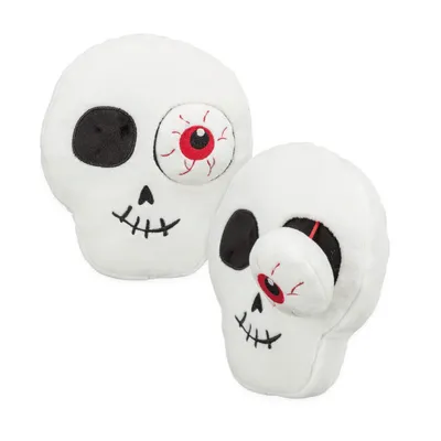 Tête de mort Halloween 19 cm jouet pour chien