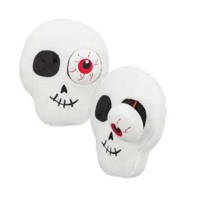 Tête de mort Halloween 19 cm jouet pour chien