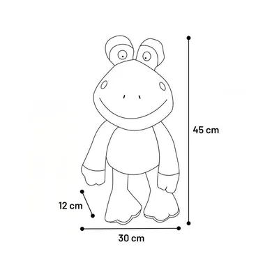 Flamingo - Jouet KERMI la grenouille vert 45 cm pour chien