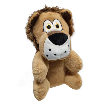 Peluche Henny Lion couleur brun 37cm jeux pour chien