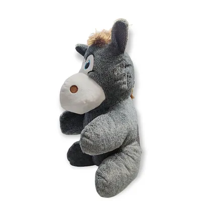 Peluche Henny Ane gris H40 cm pour chien