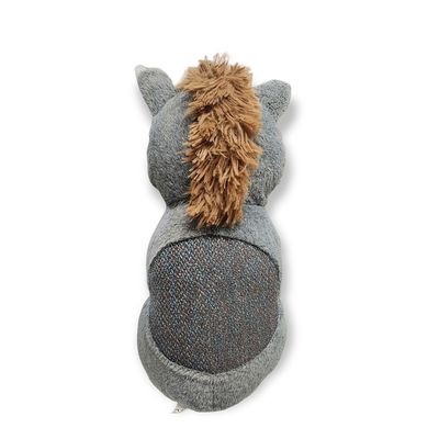 Peluche Henny Ane gris H40 cm pour chien