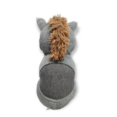 Peluche Henny Ane gris H40 cm pour chien