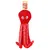 Flamingo - Jouet Noël Pulpa Poulpe Rouge 50 cm pour chien