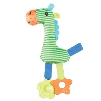 zolux - Peluche rio girafe vert anneau à mordiller 26 cm PELUCHE pour chiot