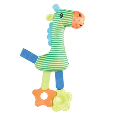 Peluche rio girafe vert anneau à mordiller 26 cm PELUCHE pour chiots Peluche rio girafe vert anneau à mordiller 26 cm PELUCHE pour chiots