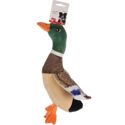 Flamingo - Peluche canard Paloma brun 33 cm, pour chien