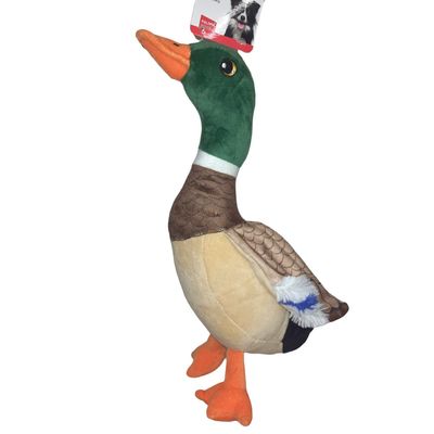 Peluche canard Paloma brun 33 cm, pour chien