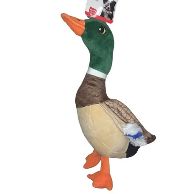 Peluche canard Paloma brun 33 cm, pour chien