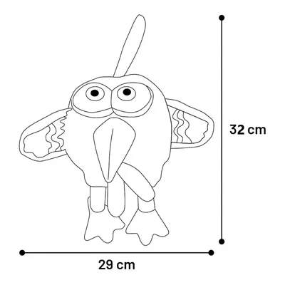 Flamingo - Jouet Poule eya  32 cm pour chien