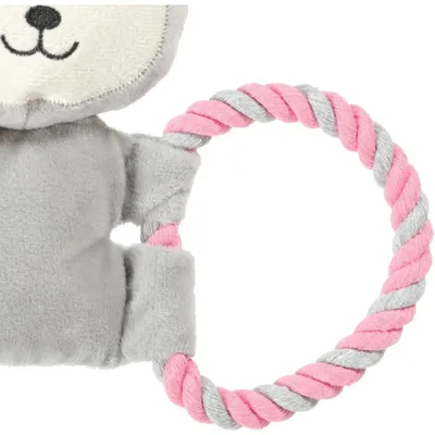 Peluche maxou corde 18 cm jouet pour chiots