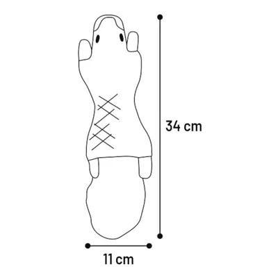 Flamingo - Jouet Écureuil Brun 11 x 34 x 3cm pour chien
