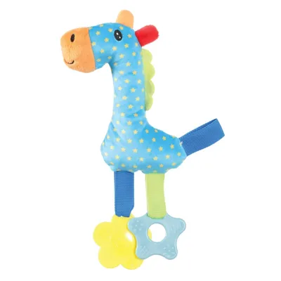 Peluche rio girafe  anneau à mordiller 26 cm jouet pour chiots