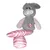 Flamingo - Peluche Lapin gris pieno 50 cm, pour chien