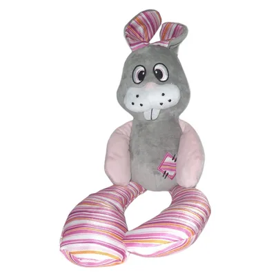 Peluche Lapin gris pieno 50 cm, pour chien
