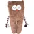 Flamingo - Peluche XL Hibou BONNY brun longueur 65 cm jouet pour chien
