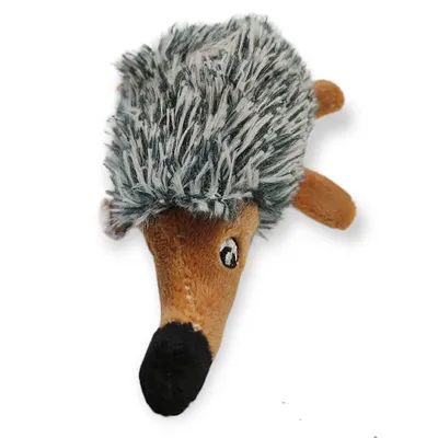 Hérisson bébé en peluche pour chiens taille 12cm