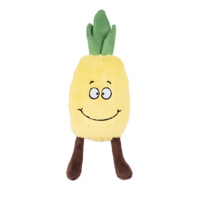 Peluche fruity Ananas jaunes 30 cm pour chien