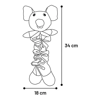 jeux Souris Folsy longueur 34 cm  pour Chiot