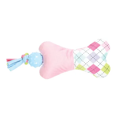 animallparadise - Peluche Tiny os rose balle TPR 19 cm jouet pour chiots