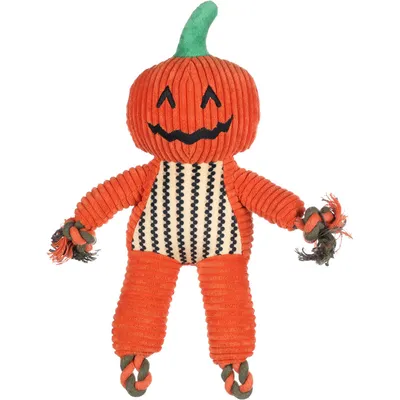 Jouet Bunut Citrouille Orange Halloween 32 x 30 cm pour chien