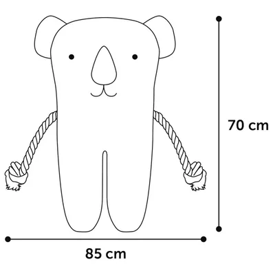 Flamingo - Peluche Koala BONNY  longueur 62 cm  jouet pour chien