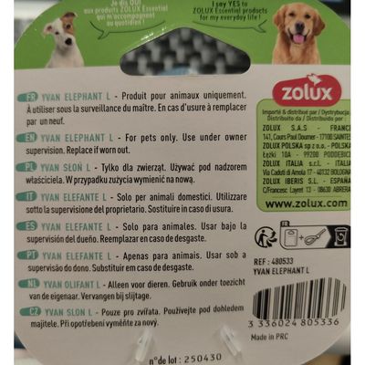 Éléphant Yvan L Jouet sonore pour grands chiens