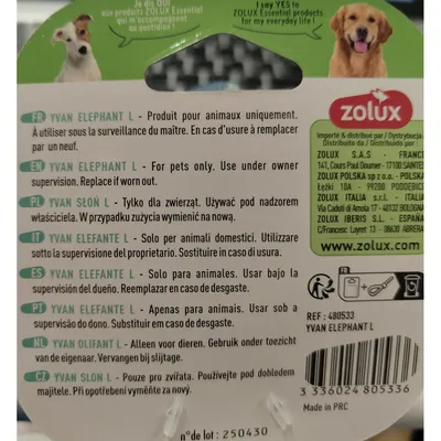 Éléphant Yvan L Jouet sonore pour grands chiens