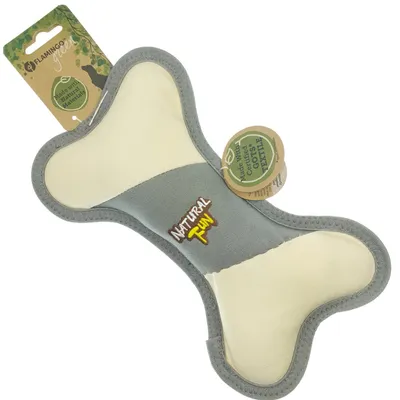 Jouet en forme d'os 15 x 25 cm épaisseur 5 cm Natural fun taille  pour chie