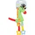 zolux - Jouet en peluche PUPPY Girafe verte .  30 cm. pour chiots.