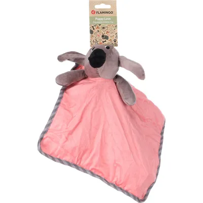 Jouet Couverture câlin Livo craquante rose pour Chiot.