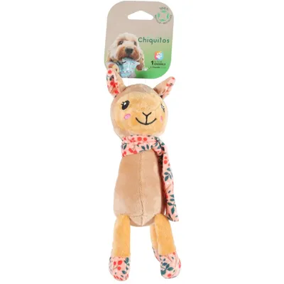 Lama debout Jouet peluche Chiquitos pour chien