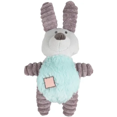 Peluche  junior dog,  lapin vert, 27 cm, pour chien