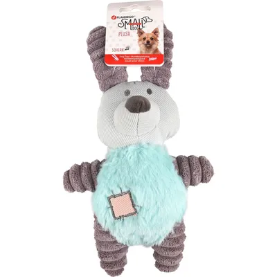 Peluche  junior dog,  lapin vert, 27 cm, pour chien