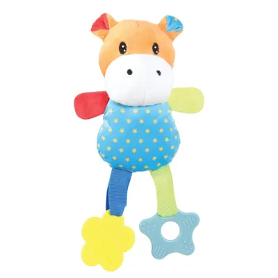 Peluche rio hippopotame  anneau à mordiller 26 cm jeux pour chiots