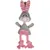 Flamingo - Peluche Lapin gris avec corde pieno 38 cm, pour chien Flamingo - Peluche Lapin gris avec corde pieno 38 cm, pour chien
