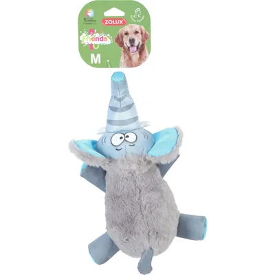 zolux - Éléphant Yvan M  Jouet sonore pour chien de taille moyenne