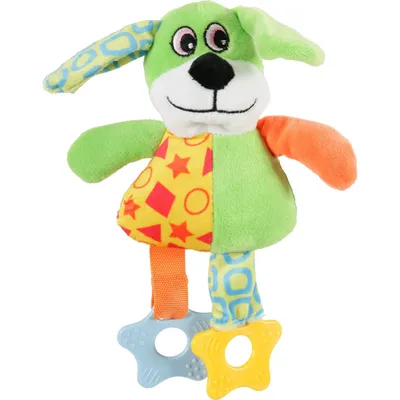 zolux - Jouet en peluche PUPPY Chien vert,  23 cm, pour chiots. zolux - Jouet en peluche PUPPY Chien vert,  23 cm, pour chiots.