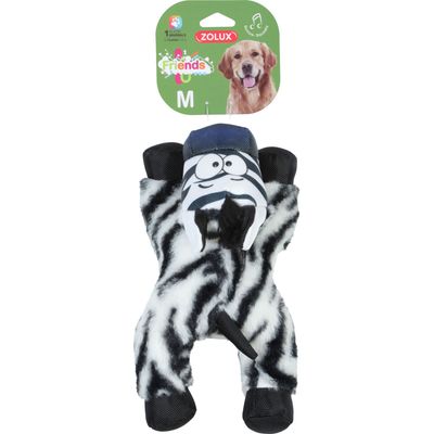 Zèbre Caleb M  Jouet sonore pour chiens de taille moyenne