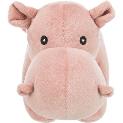 Peluche Hippopotame avec son, taille 25 cm, pour chien
