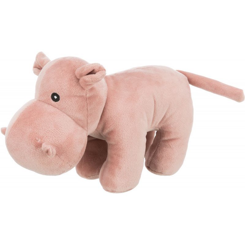 Peluche Hippopotame avec son, taille 25 cm, pour chien